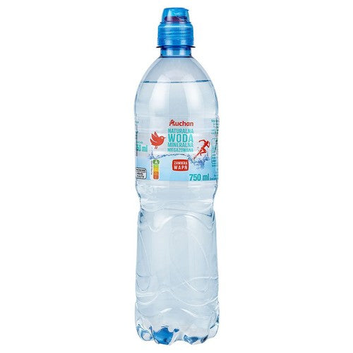 Woda mineralna niegazowana Auchan 750 ml