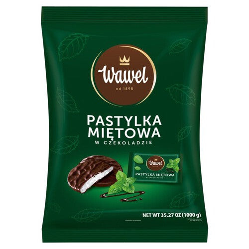Pastylki miętowe w czekoladzie Wawel 1 kg