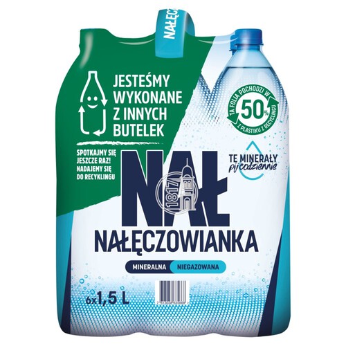 Woda mineralna niegazowana Nałęczowianka 6 x 1,5 l