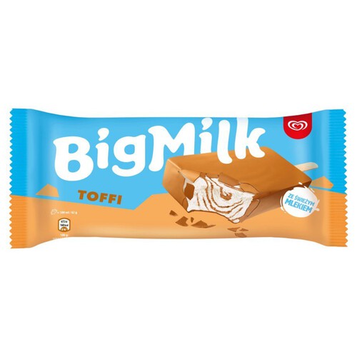 Lody śmietankowe w polewie o smaku toffi Big Milk 100 ml