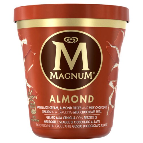 Lody waniliowe z mleczną czekoladą i migdałami Magnum 440 ml