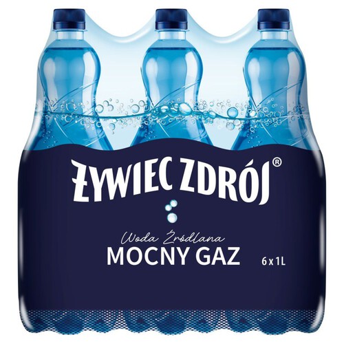 Woda źródlana gazowana Żywiec Zdrój 6 x 1 l