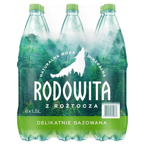 Woda mineralna lekko gazowana Rodowita z Roztocza 6 x 1,5 l