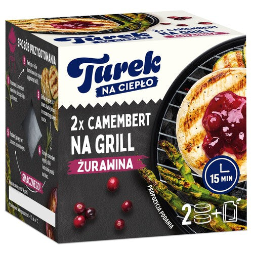 Ser camembert na grilla z sosem żurawinowym Turek 2 x 100 g
