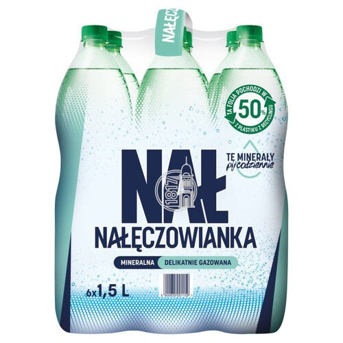 Woda mineralna lekko gazowana Nałęczowianka 6 x 1,5 l