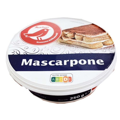 Ser Mascarpone miękki z włoskiej śmietanki Auchan 250 g