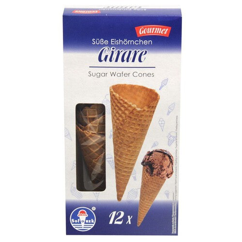 Girare słodkie rożki waflowe do lodów Gourmet 12 sztuk