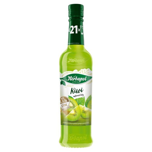 Syrop o smaku kiwi Herbapol 420 ml