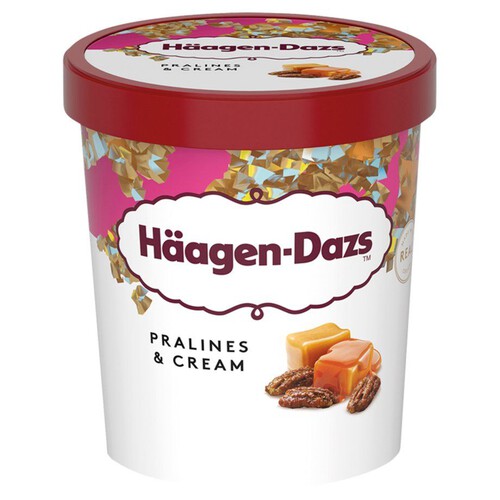 Lody waniliowe z sosem karmelowym i orzechami pekan Häagen-Dazs 460 ml