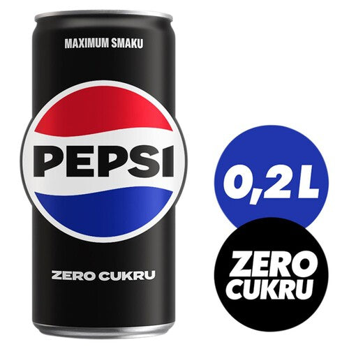 Napój gazowany   Pepsi-Cola zero cukru 200 ml