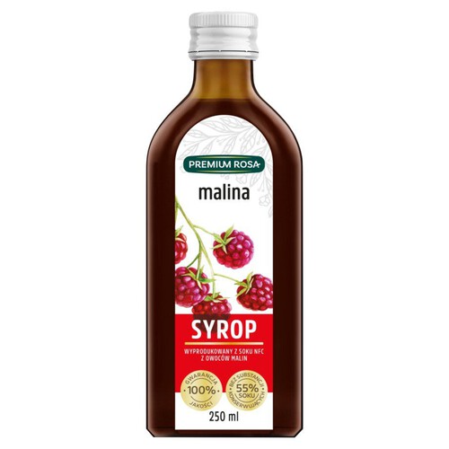 Syrop z malin Premium Rosa 250 ml