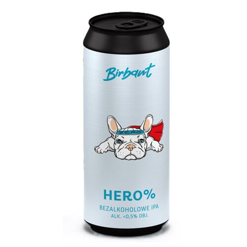 Piwo bezalkoholowe Hero alk. 0.5% obj.  Birbant 500 ml