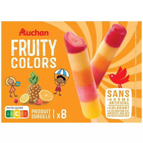 Lody owocowe Rik Rok Fruity    Auchan 8 x 40 g
