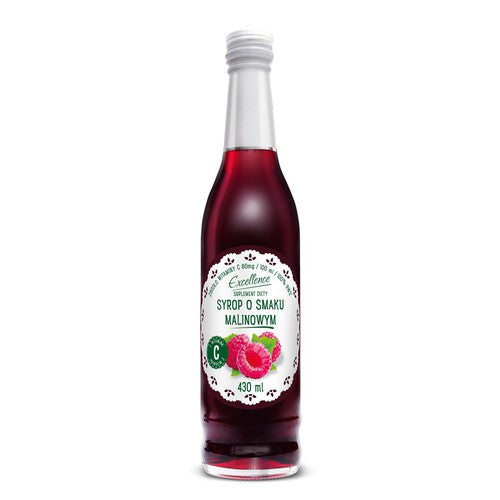 Syrop o smaku malinowym z witaminą C Excellence 430 ml